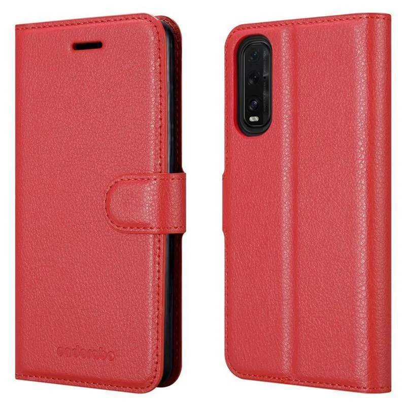 Cadorabo Hülle kompatibel mit Oppo FIND X2 Schutzhülle mit Magnetverschluss, Standfunktion und Kartenfach