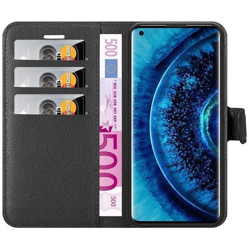 Cadorabo Hülle kompatibel mit Oppo FIND X2 Schutzhülle mit Magnetverschluss, Standfunktion und Kartenfach