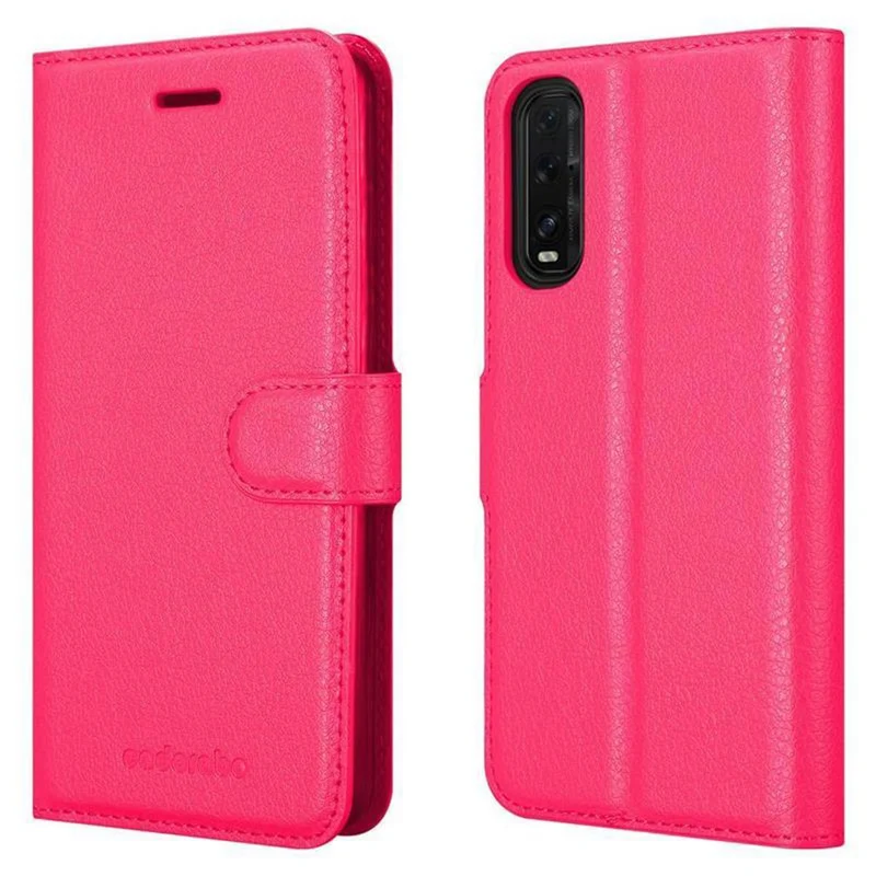 Cadorabo Hülle kompatibel mit Oppo FIND X2 Schutzhülle mit Magnetverschluss, Standfunktion und Kartenfach