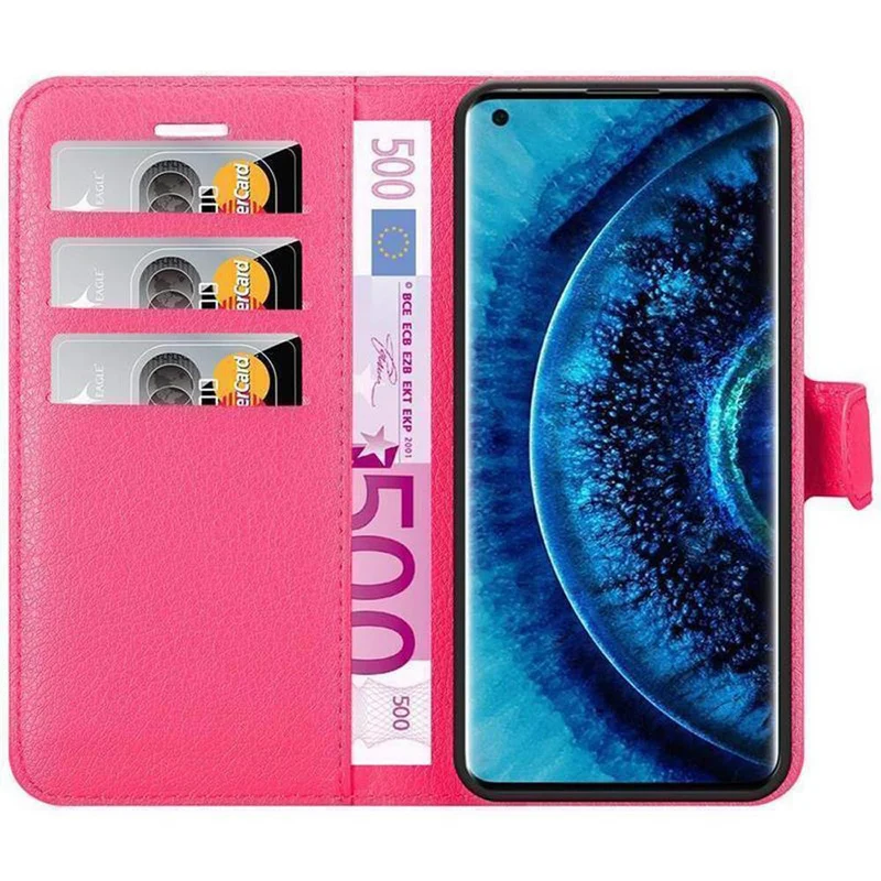 Cadorabo Hülle kompatibel mit Oppo FIND X2 Schutzhülle mit Magnetverschluss, Standfunktion und Kartenfach