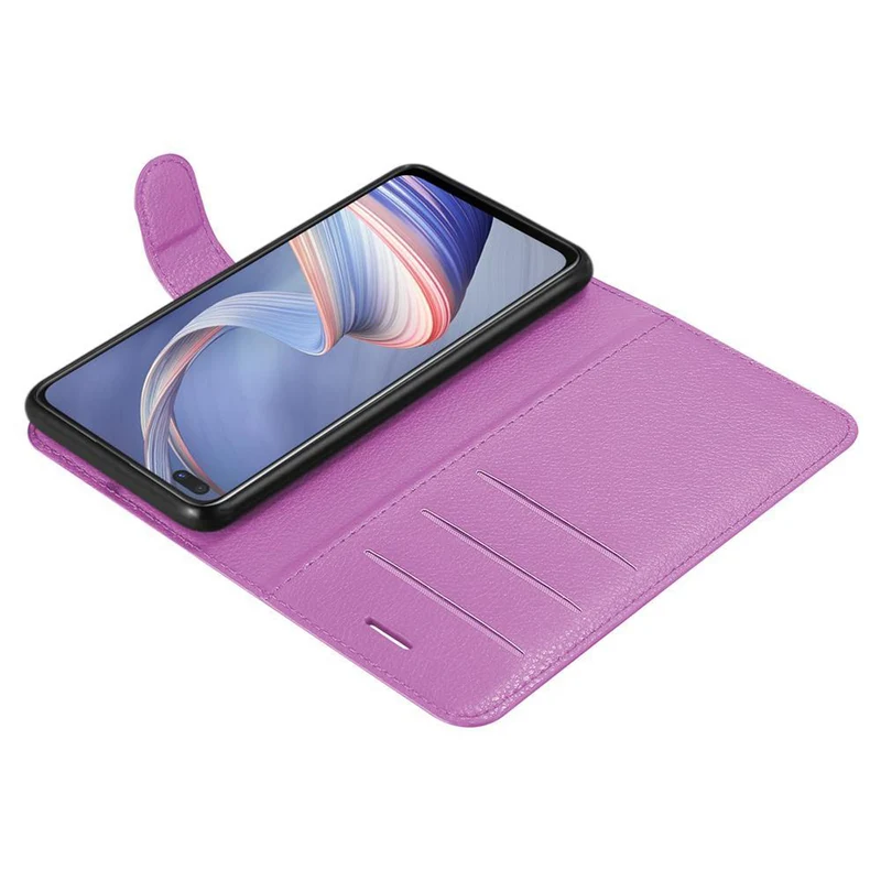 Cadorabo Hülle kompatibel mit Oppo A92s Schutzhülle mit Magnetverschluss, Standfunktion und Kartenfach