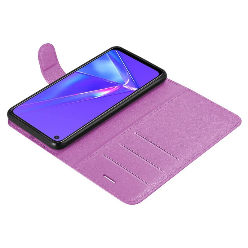 Cadorabo Hülle kompatibel mit Oppo A72 Schutzhülle mit Magnetverschluss, Standfunktion und Kartenfach