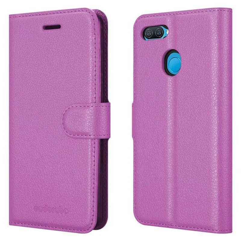 Cadorabo Hülle kompatibel mit Oppo A12 Schutzhülle mit Magnetverschluss, Standfunktion und Kartenfach