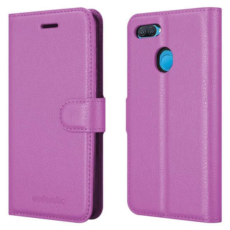 Cadorabo Hülle kompatibel mit Oppo A12 Schutzhülle mit Magnetverschluss, Standfunktion und Kartenfach