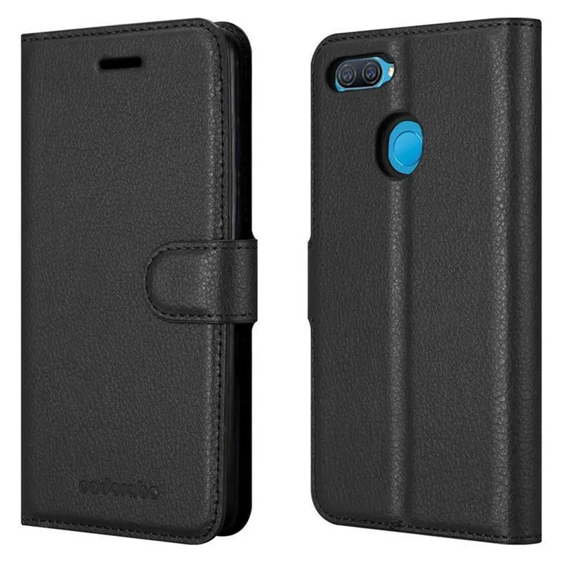 Cadorabo Hülle kompatibel mit Oppo A12 Schutzhülle mit Magnetverschluss, Standfunktion und Kartenfach