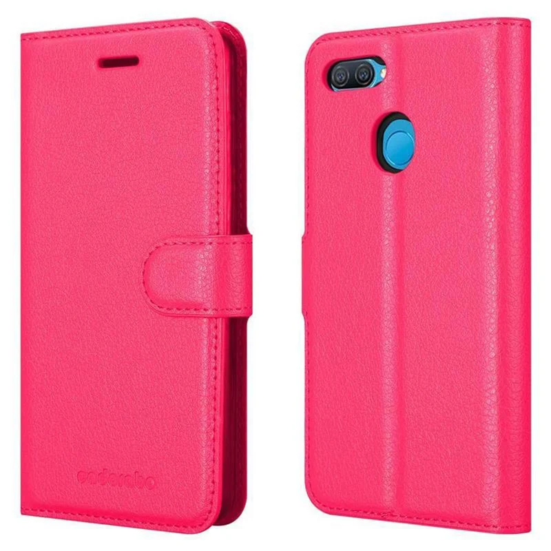 Cadorabo Hülle kompatibel mit Oppo A12 Schutzhülle mit Magnetverschluss, Standfunktion und Kartenfach