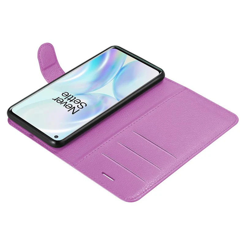Cadorabo Hülle kompatibel mit OnePlus 8 Schutzhülle mit Magnetverschluss, Standfunktion und Kartenfach