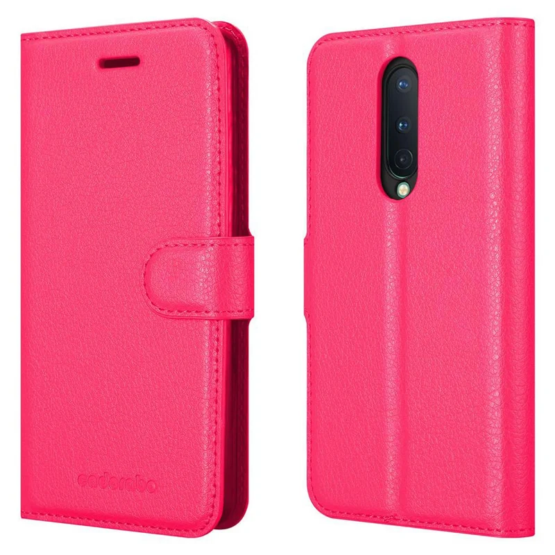 Cadorabo Hülle kompatibel mit OnePlus 8 Schutzhülle mit Magnetverschluss, Standfunktion und Kartenfach