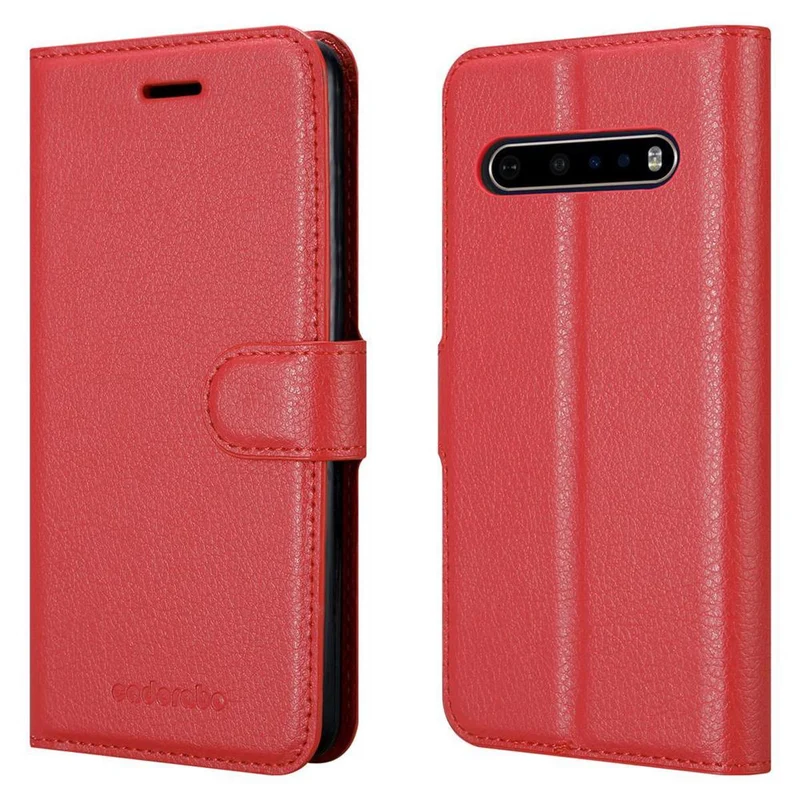 Cadorabo Hülle kompatibel mit LG V60 ThinQ Schutzhülle mit Magnetverschluss, Standfunktion und Kartenfach