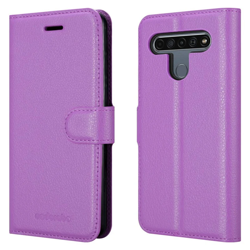 Cadorabo Hülle kompatibel mit LG K61 Schutzhülle mit Magnetverschluss, Standfunktion und Kartenfach