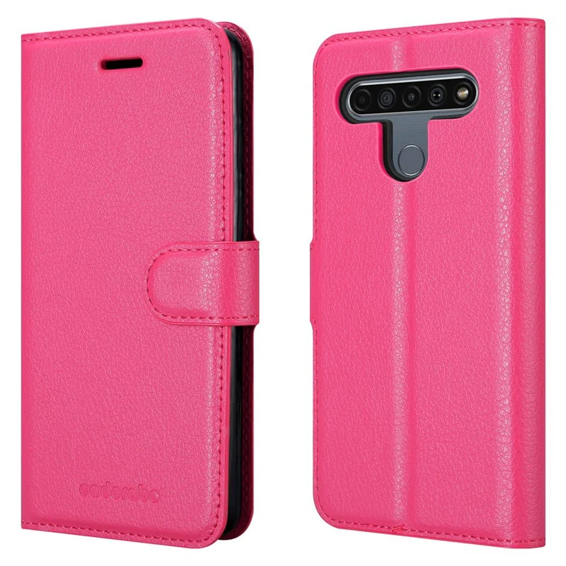 Cadorabo Hülle kompatibel mit LG K61 Schutzhülle mit Magnetverschluss, Standfunktion und Kartenfach