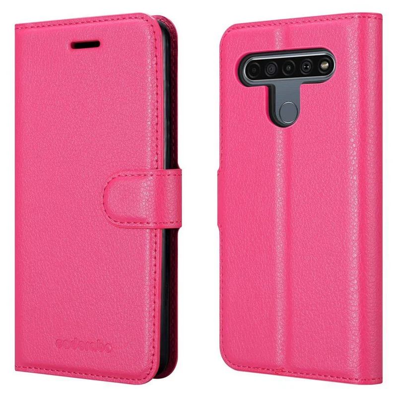 Cadorabo Hülle kompatibel mit LG K61 Schutzhülle mit Magnetverschluss, Standfunktion und Kartenfach