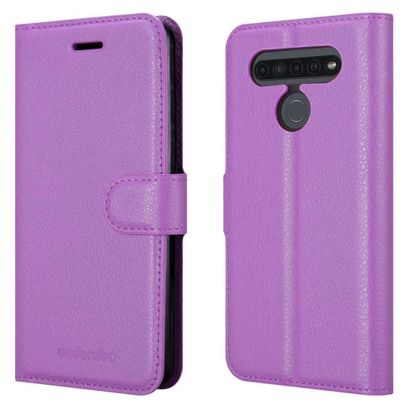 Cadorabo Hülle kompatibel mit LG K41S Schutzhülle mit Magnetverschluss, Standfunktion und Kartenfach
