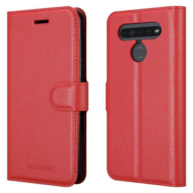 Cadorabo Hülle kompatibel mit LG K41S Schutzhülle mit Magnetverschluss, Standfunktion und Kartenfach