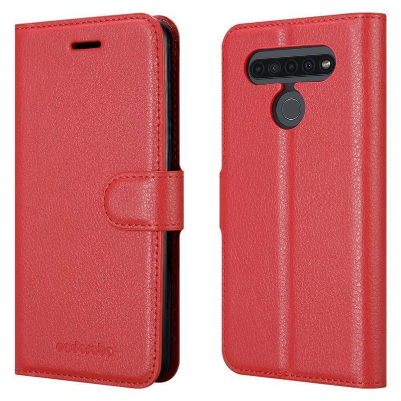 Cadorabo Hülle kompatibel mit LG K41S Schutzhülle mit Magnetverschluss, Standfunktion und Kartenfach
