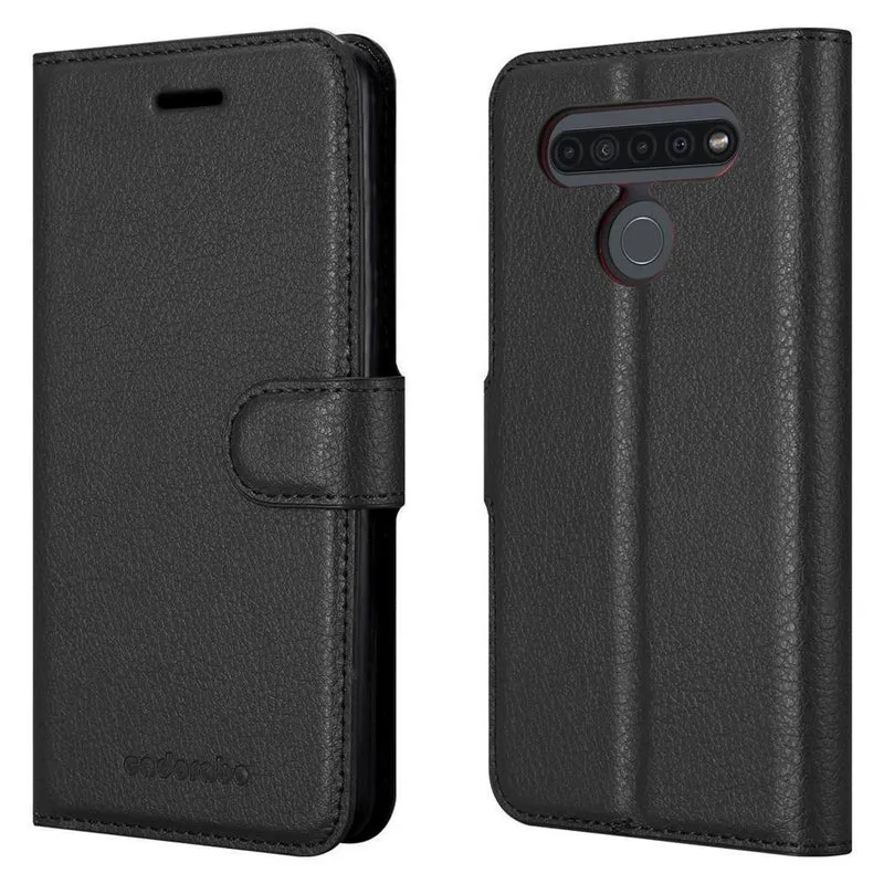 Cadorabo Hülle kompatibel mit LG K41S Schutzhülle mit Magnetverschluss, Standfunktion und Kartenfach