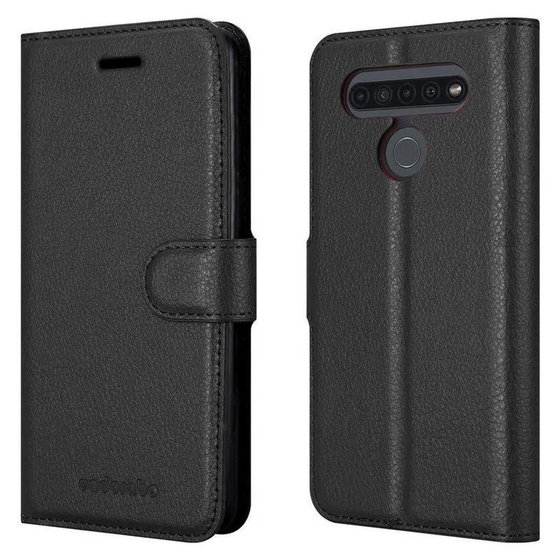 Cadorabo Hülle kompatibel mit LG K41S Schutzhülle mit Magnetverschluss, Standfunktion und Kartenfach