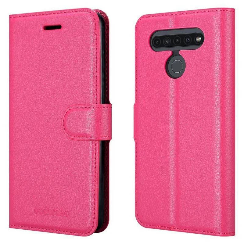 Cadorabo Hülle kompatibel mit LG K41S Schutzhülle mit Magnetverschluss, Standfunktion und Kartenfach
