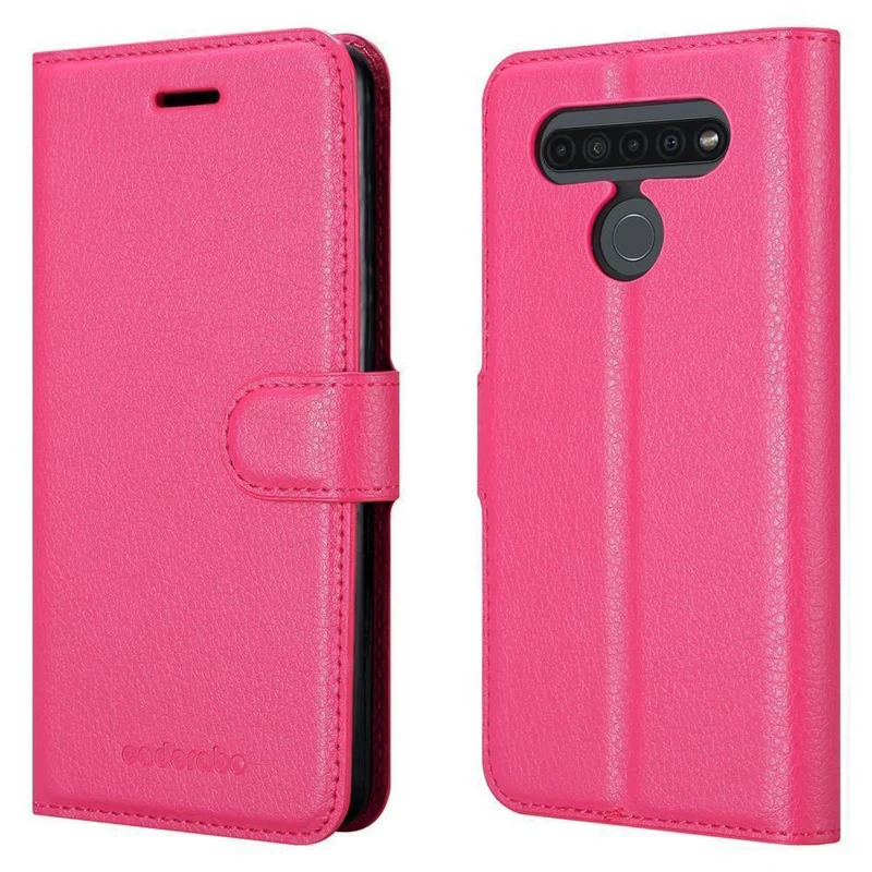Cadorabo Hülle kompatibel mit LG K41S Schutzhülle mit Magnetverschluss, Standfunktion und Kartenfach