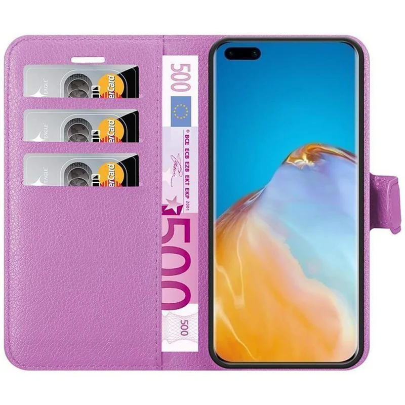 Cadorabo Hülle kompatibel mit Huawei P40 PRO / P40 PRO+ Schutzhülle mit Magnetverschluss, Standfunktion und Kartenfach