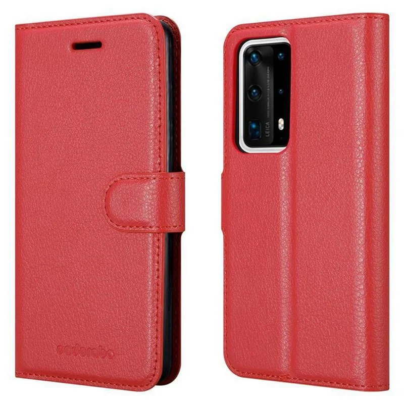 Cadorabo Hülle kompatibel mit Huawei P40 PRO / P40 PRO+ Schutzhülle mit Magnetverschluss, Standfunktion und Kartenfach