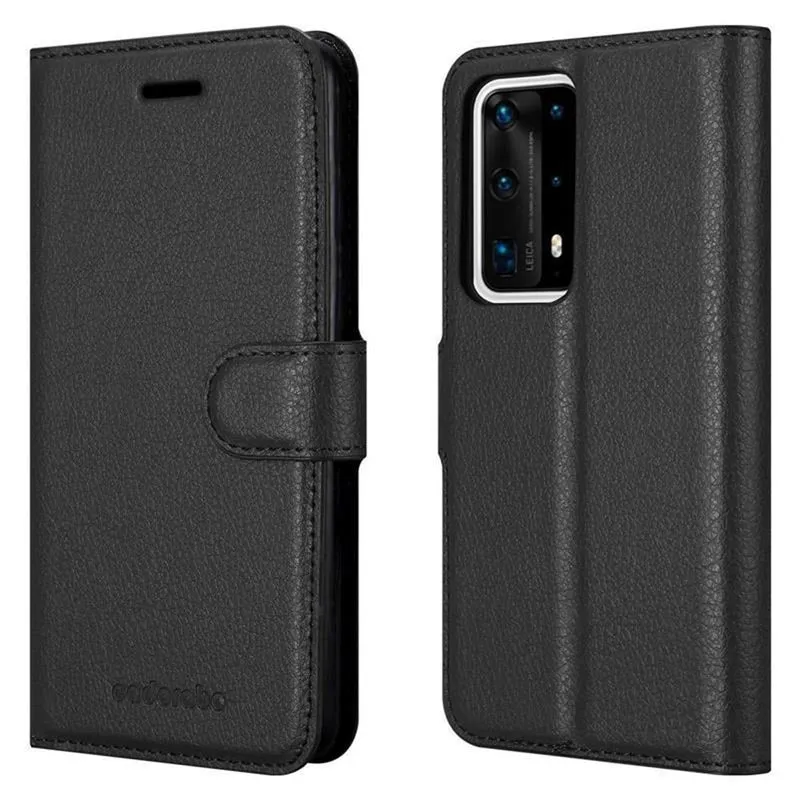 Cadorabo Hülle kompatibel mit Huawei P40 PRO / P40 PRO+ Schutzhülle mit Magnetverschluss, Standfunktion und Kartenfach