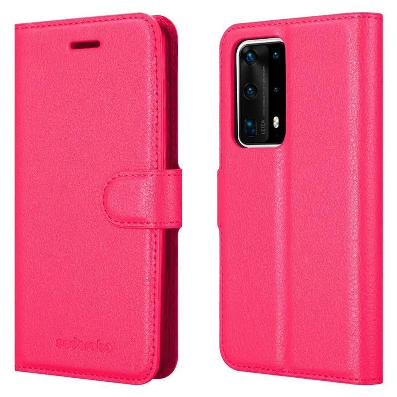 Cadorabo Hülle kompatibel mit Huawei P40 PRO / P40 PRO+ Schutzhülle mit Magnetverschluss, Standfunktion und Kartenfach