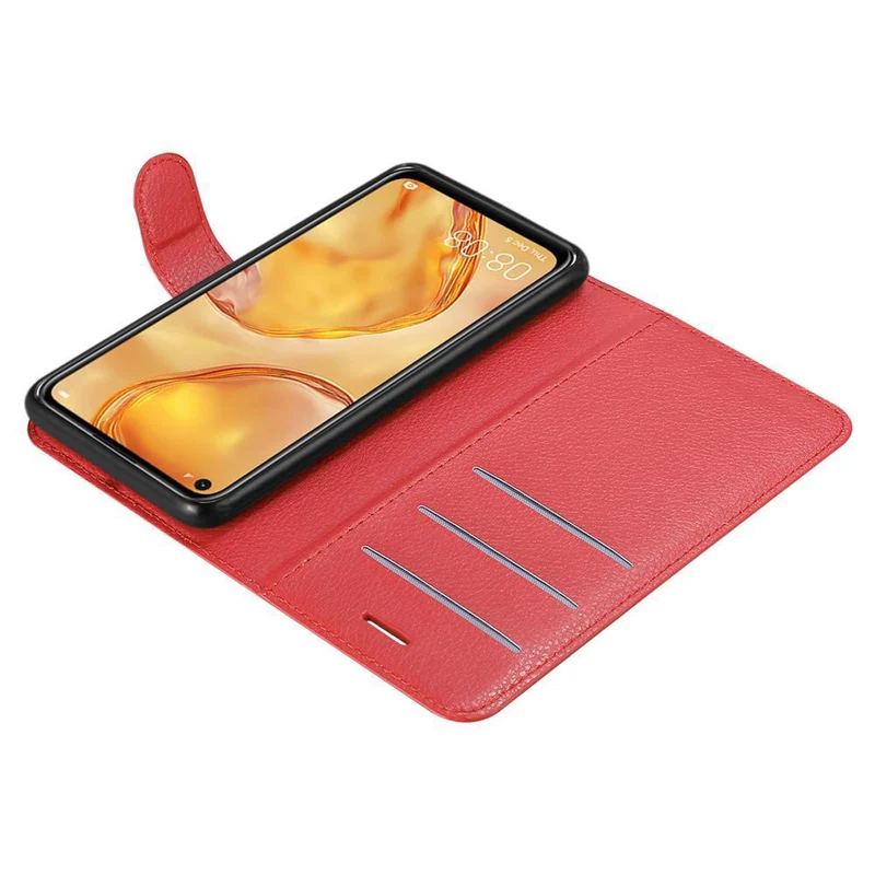 Cadorabo Hülle kompatibel mit Huawei NOVA 6 SE / P40 LITE / NOVA 7i Schutzhülle mit Magnetverschluss, Standfunktion und Kartenfach