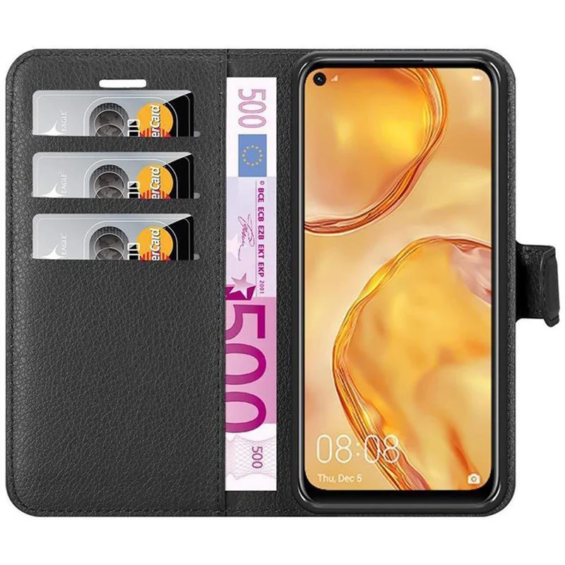 Cadorabo Hülle kompatibel mit Huawei NOVA 6 SE / P40 LITE / NOVA 7i Schutzhülle mit Magnetverschluss, Standfunktion und Kartenfach