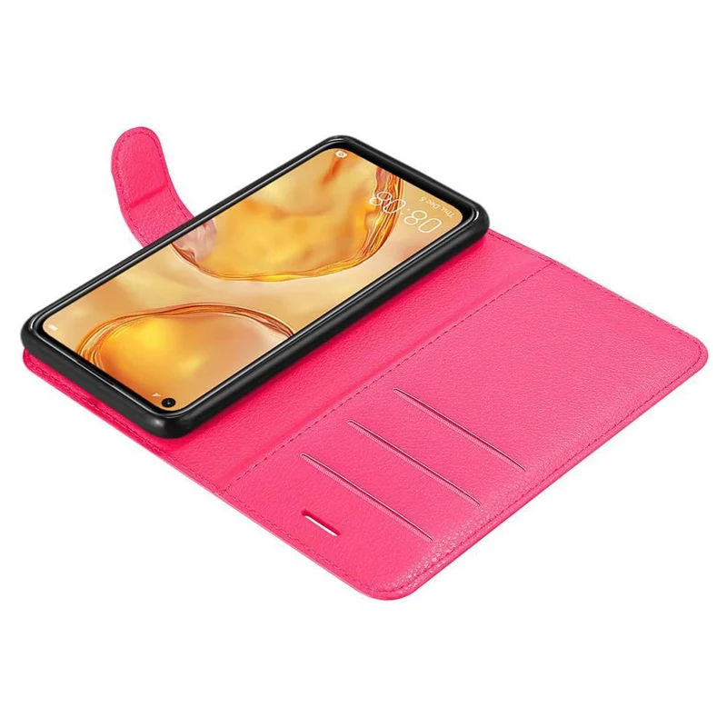 Cadorabo Hülle kompatibel mit Huawei NOVA 6 SE / P40 LITE / NOVA 7i Schutzhülle mit Magnetverschluss, Standfunktion und Kartenfach