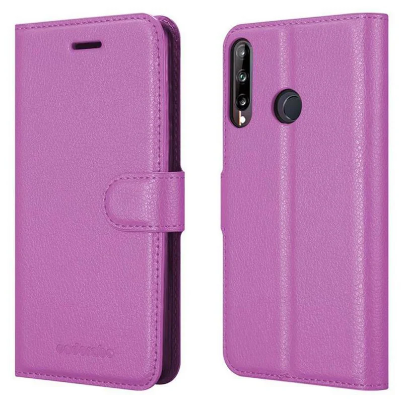 Cadorabo Hülle kompatibel mit Huawei P40 LITE E Schutzhülle mit Magnetverschluss, Standfunktion und Kartenfach