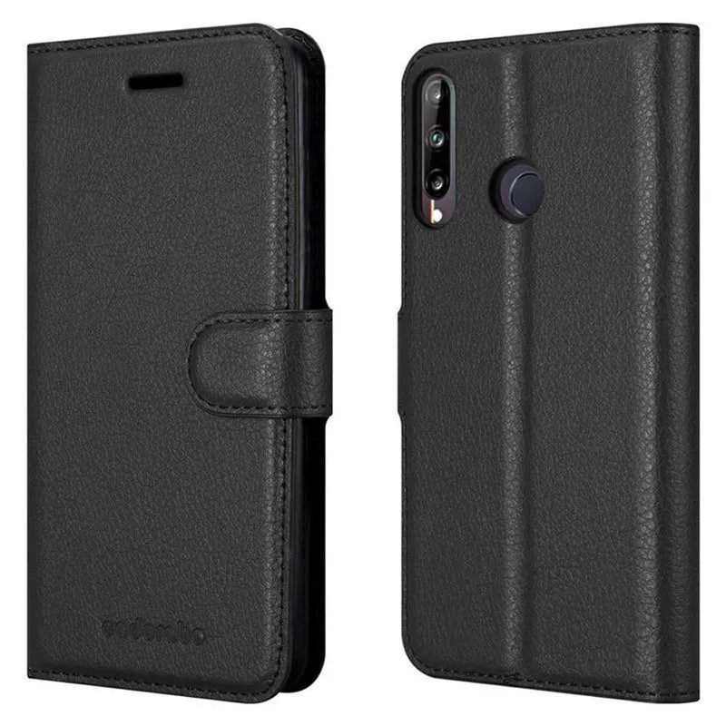 Cadorabo Hülle kompatibel mit Huawei P40 LITE E Schutzhülle mit Magnetverschluss, Standfunktion und Kartenfach