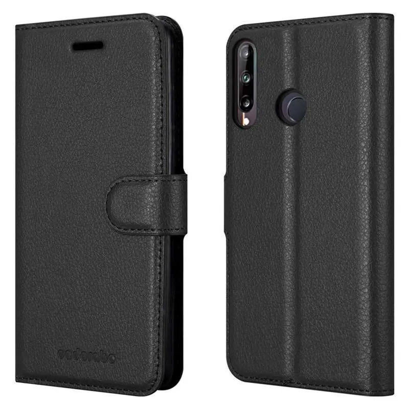 Cadorabo Hülle kompatibel mit Huawei P40 LITE E Schutzhülle mit Magnetverschluss, Standfunktion und Kartenfach