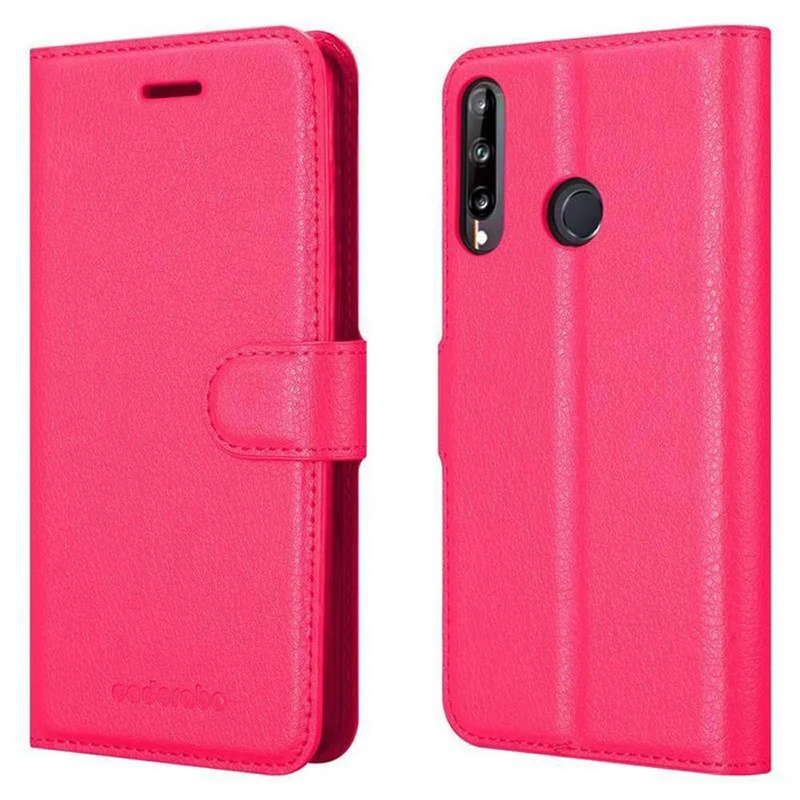 Cadorabo Hülle kompatibel mit Huawei P40 LITE E Schutzhülle mit Magnetverschluss, Standfunktion und Kartenfach