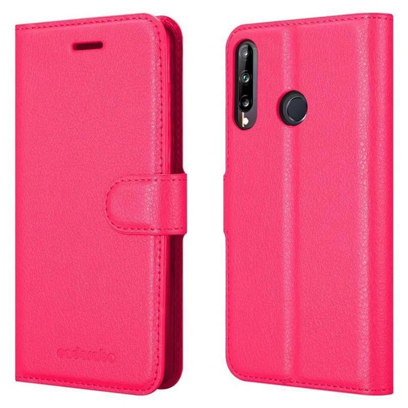 Cadorabo Hülle kompatibel mit Huawei P40 LITE E Schutzhülle mit Magnetverschluss, Standfunktion und Kartenfach
