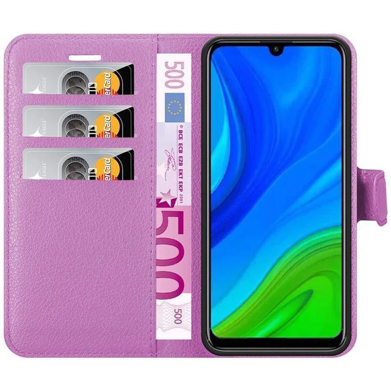 Cadorabo Hülle kompatibel mit Huawei P SMART 2020 Schutzhülle mit Magnetverschluss, Standfunktion und Kartenfach