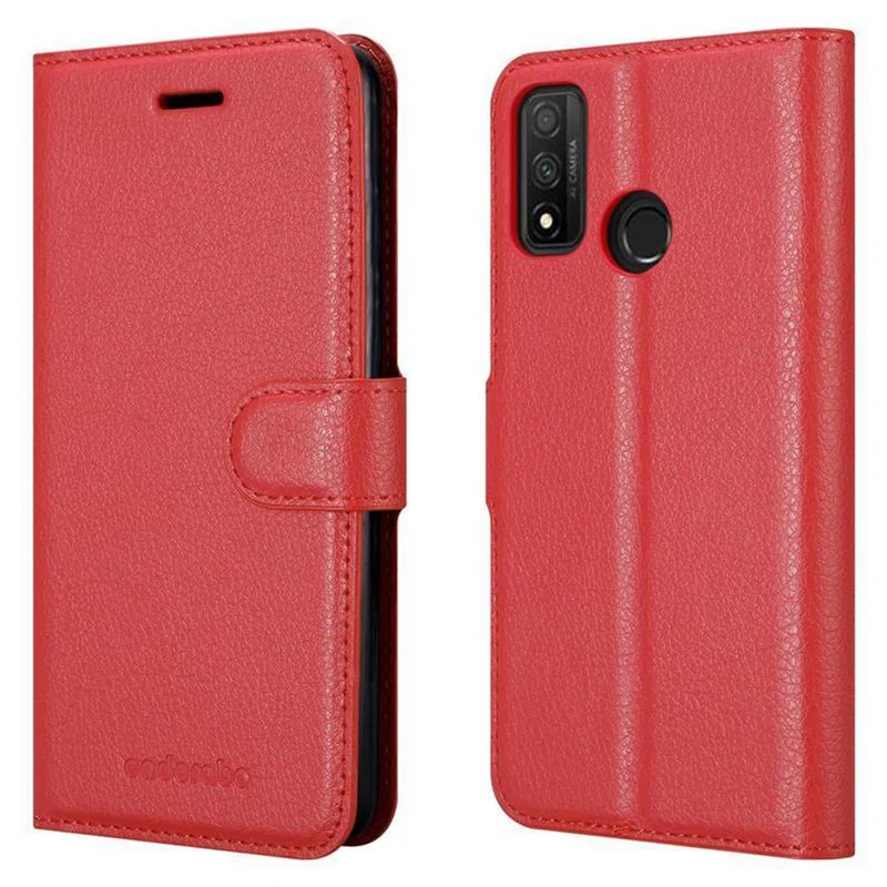 Cadorabo Hülle kompatibel mit Huawei P SMART 2020 Schutzhülle mit Magnetverschluss, Standfunktion und Kartenfach