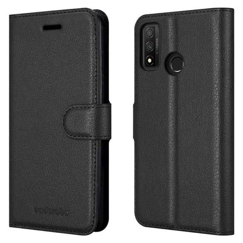 Cadorabo Hülle kompatibel mit Huawei P SMART 2020 Schutzhülle mit Magnetverschluss, Standfunktion und Kartenfach