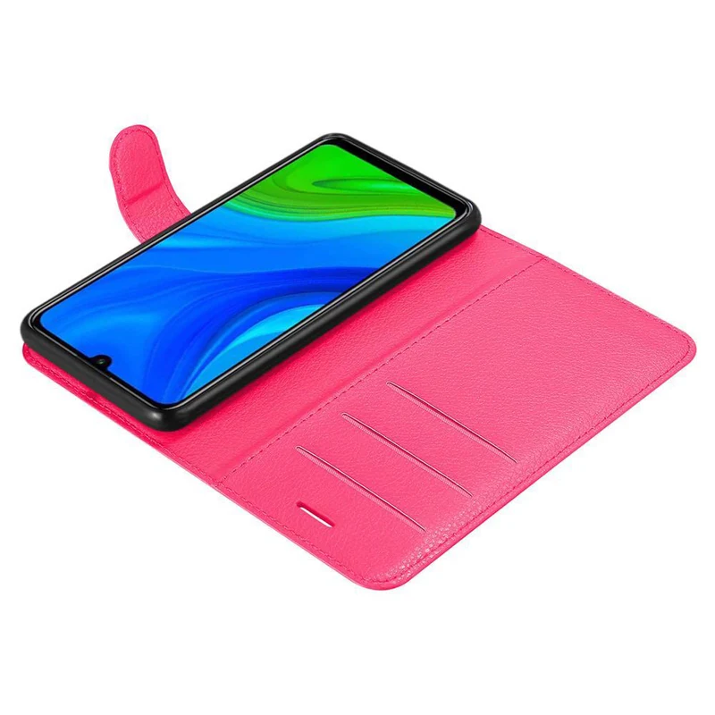 Cadorabo Hülle kompatibel mit Huawei P SMART 2020 Schutzhülle mit Magnetverschluss, Standfunktion und Kartenfach