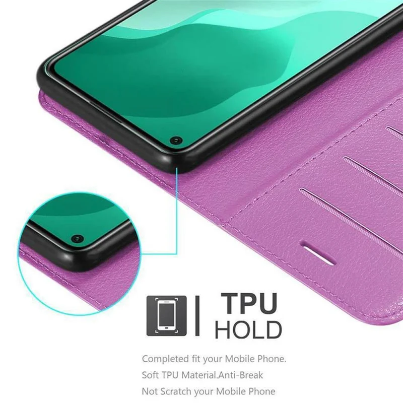 Cadorabo Hülle kompatibel mit Huawei NOVA 7 SE Schutzhülle mit Magnetverschluss, Standfunktion und Kartenfach