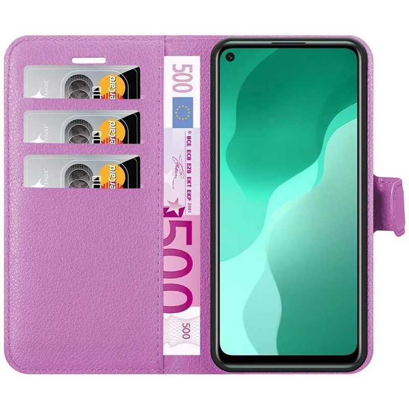 Cadorabo Hülle kompatibel mit Huawei NOVA 7 SE Schutzhülle mit Magnetverschluss, Standfunktion und Kartenfach