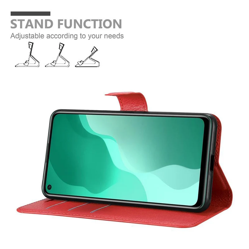Cadorabo Hülle kompatibel mit Huawei NOVA 7 SE Schutzhülle mit Magnetverschluss, Standfunktion und Kartenfach