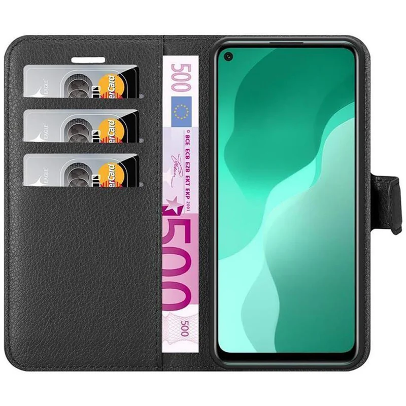 Cadorabo Hülle kompatibel mit Huawei NOVA 7 SE Schutzhülle mit Magnetverschluss, Standfunktion und Kartenfach