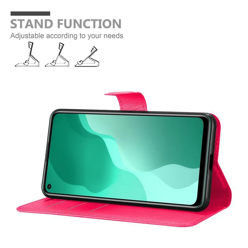Cadorabo Hülle kompatibel mit Huawei NOVA 7 SE Schutzhülle mit Magnetverschluss, Standfunktion und Kartenfach