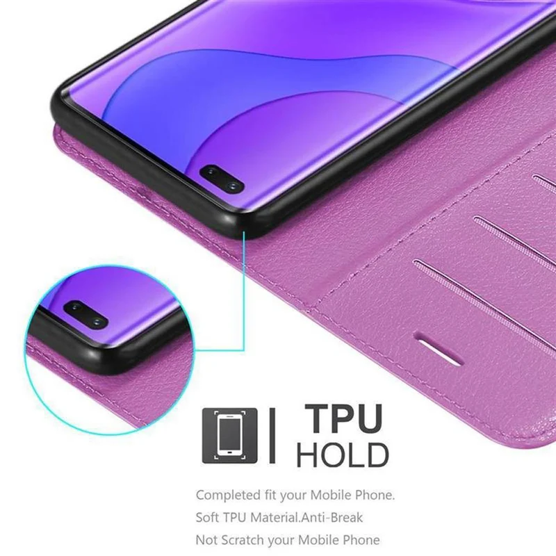 Cadorabo Hülle kompatibel mit Huawei NOVA 7 PRO 5G Schutzhülle mit Magnetverschluss, Standfunktion und Kartenfach