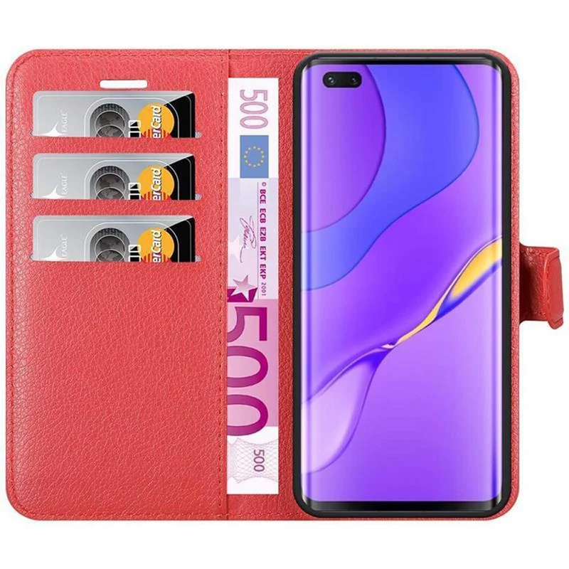Cadorabo Hülle kompatibel mit Huawei NOVA 7 PRO 5G Schutzhülle mit Magnetverschluss, Standfunktion und Kartenfach