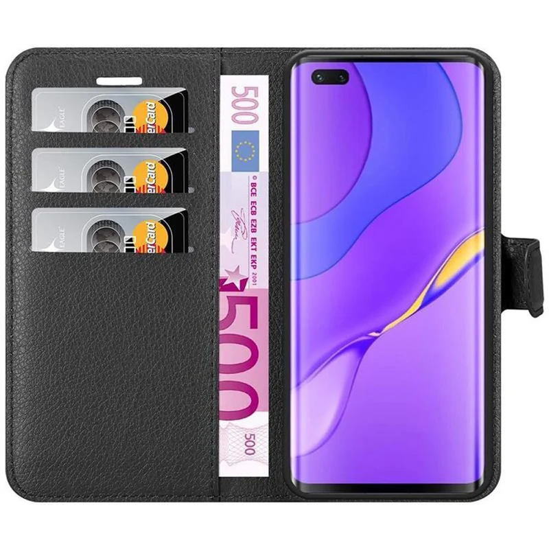 Cadorabo Hülle kompatibel mit Huawei NOVA 7 PRO 5G Schutzhülle mit Magnetverschluss, Standfunktion und Kartenfach