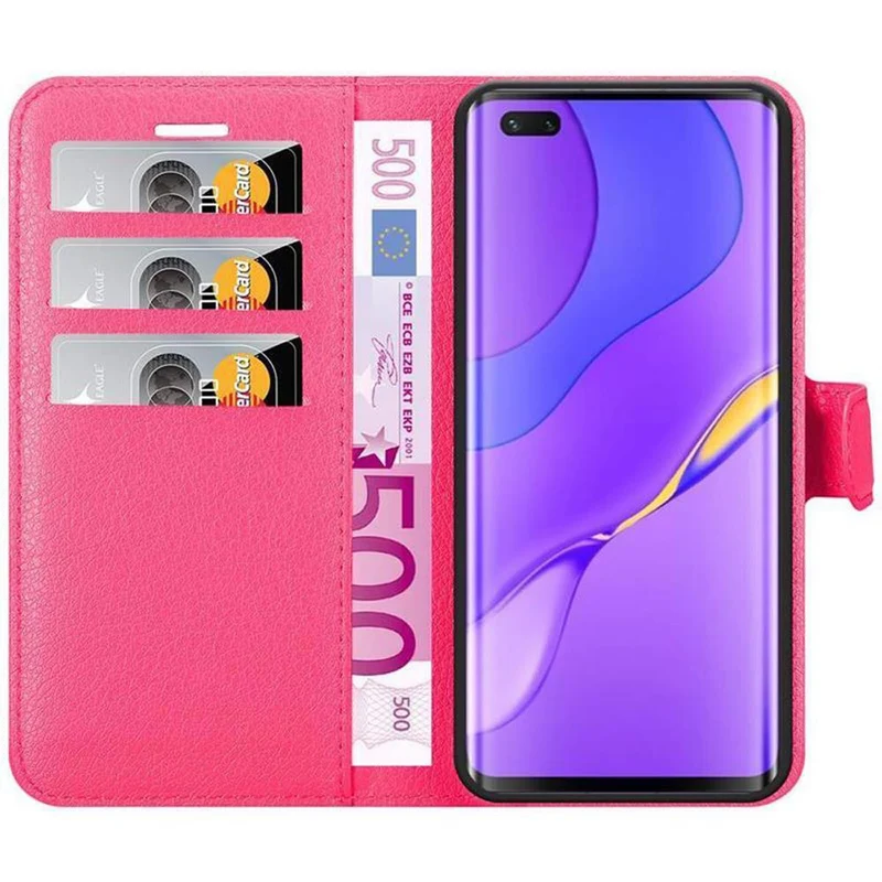 Cadorabo Hülle kompatibel mit Huawei NOVA 7 PRO 5G Schutzhülle mit Magnetverschluss, Standfunktion und Kartenfach