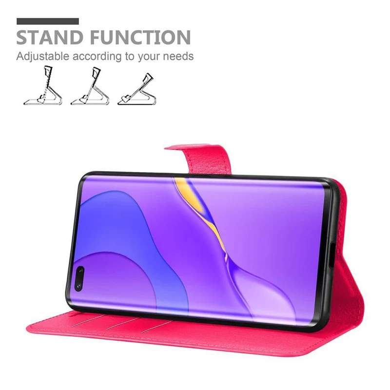 Cadorabo Hülle kompatibel mit Huawei NOVA 7 PRO 5G Schutzhülle mit Magnetverschluss, Standfunktion und Kartenfach