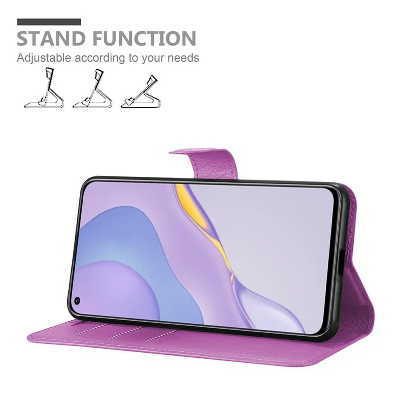 Cadorabo Hülle kompatibel mit Huawei NOVA 7 5G Schutzhülle mit Magnetverschluss, Standfunktion und Kartenfach